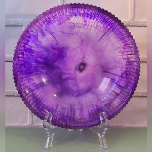 Hand Crafted Resin Ripple Bowl